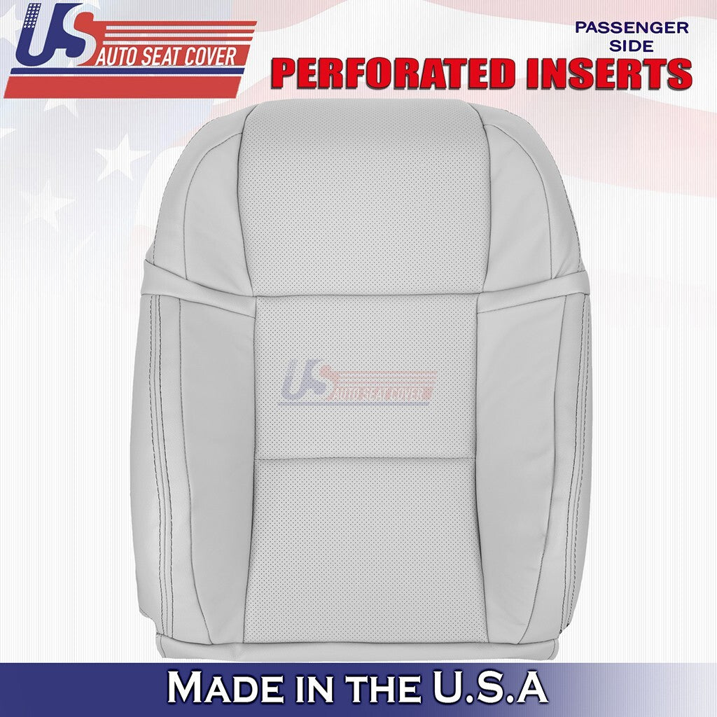 2013 to 2020 Fits Lexus GS350 F-Sport Passenger Top Leather Seat Cover Lt Gray