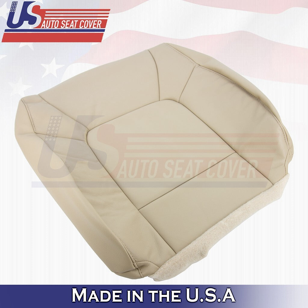 2009 2010 2011 For Honda Pilot Front Driver Top Leather Seat Cover Beige Tan