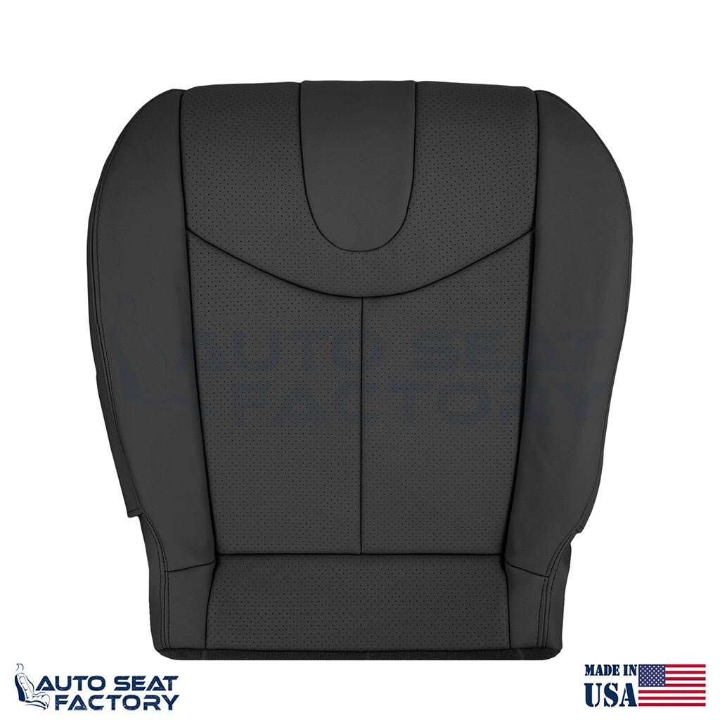 2009 - 2013 Fits Infiniti G37 Coupe Driver Bottom Black Vinyl Seat Cover, Perf.