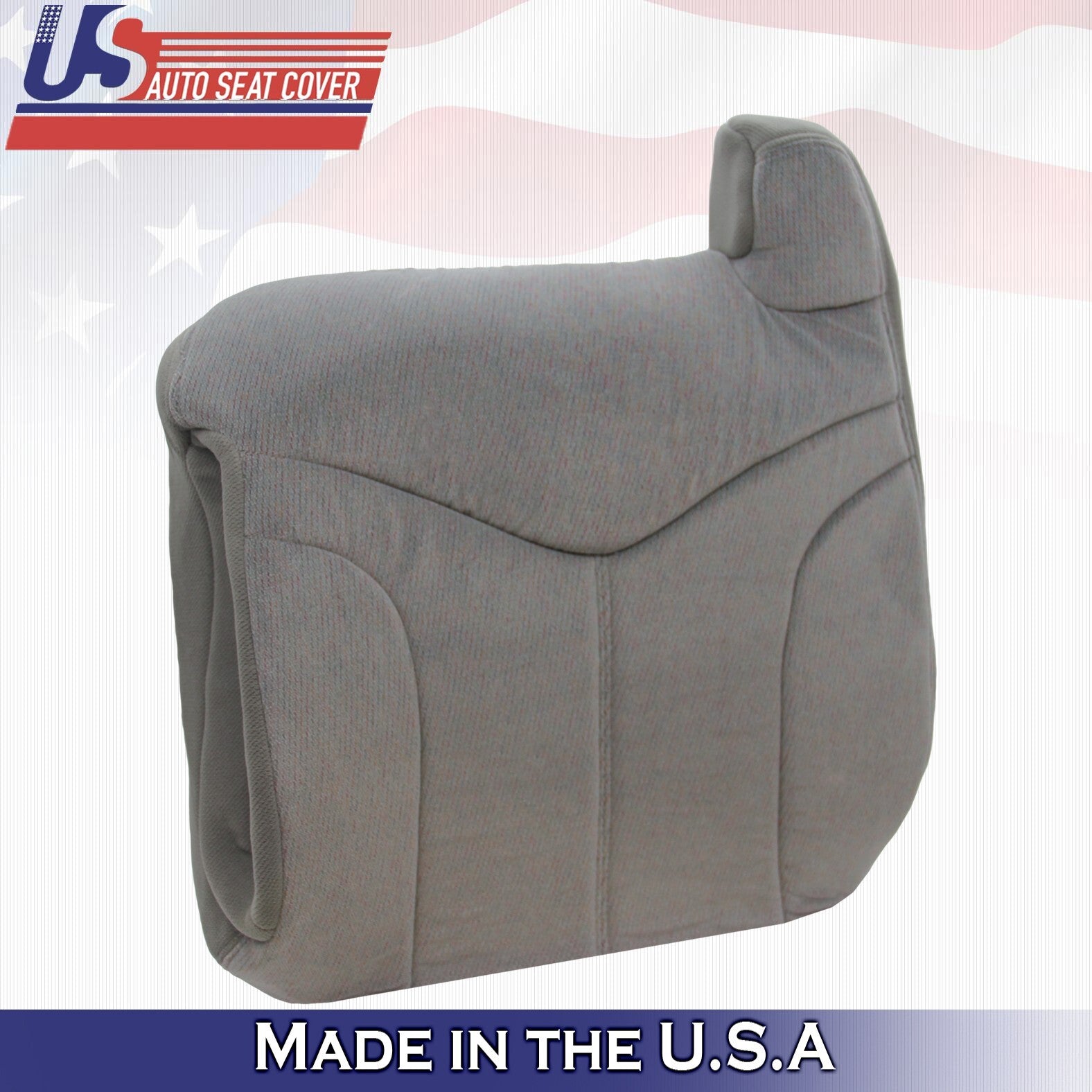 1999 2000 2001 2002 Fits GMC Yukon Driver Bottom &Top Cloth Seat Cover Gray