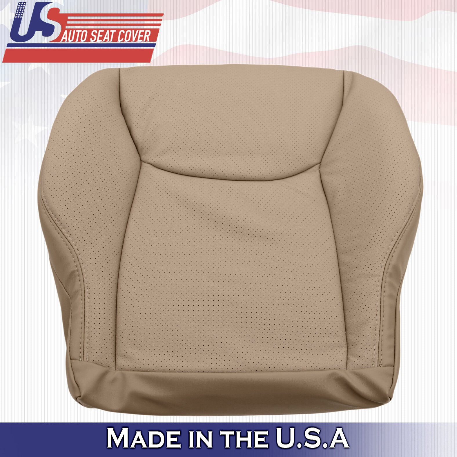 2000 to 2002 for Mercedes Benz S Class Driver Bottom Leather Seat Cover Tan