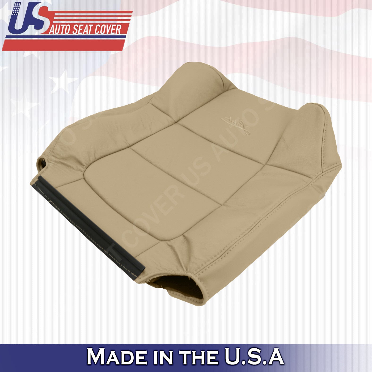 2001 2002 2003 Fits Ford F150 Lariat Passenger Top Leather Seat Cover Tan