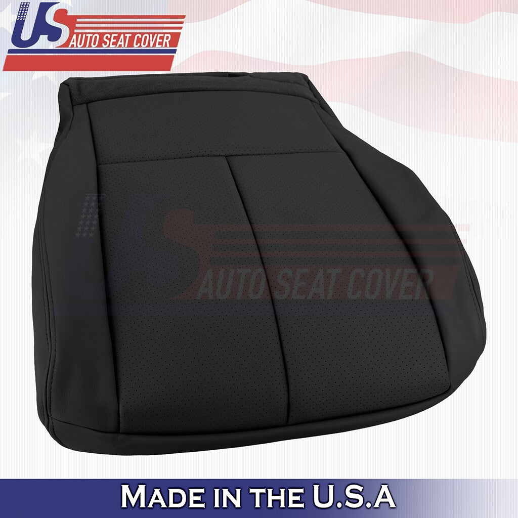 2015 to 2023 Fits Nissan Murano Passenger Bottom Leather Seat Cover Black