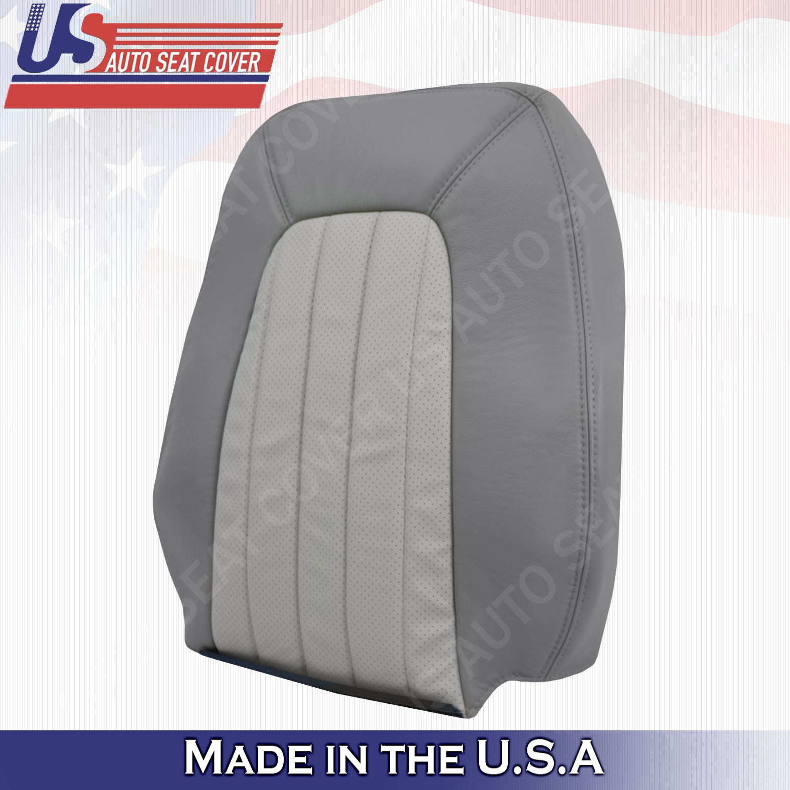 2002- 2005 Mercury Mountaineer FRONT TOPS PERF Leather Replacement cover GRAY