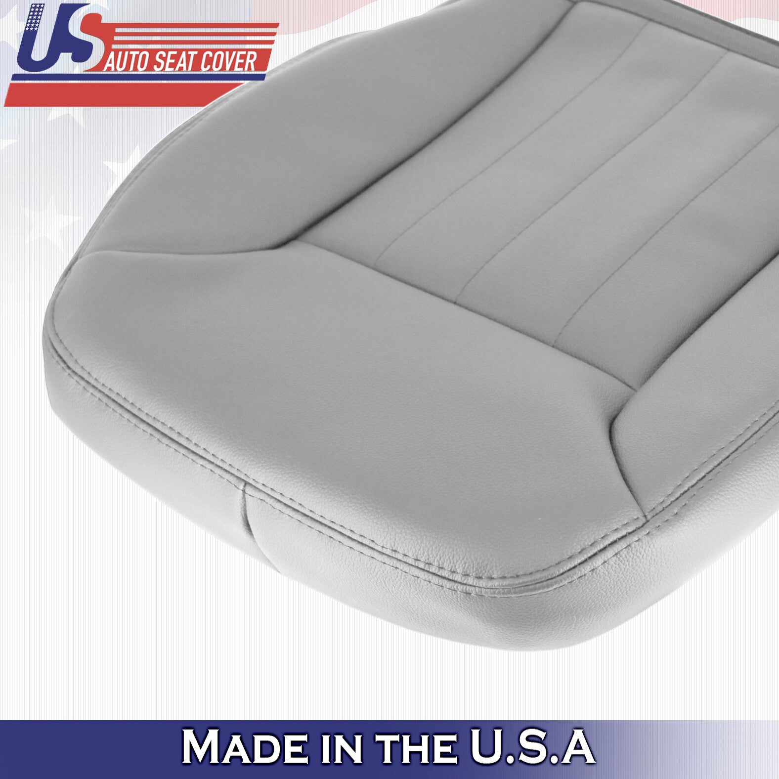 2006-2008 For Mercedes Benz ML500 ML550 Passenger Bottom Leather Seat Cover Gray