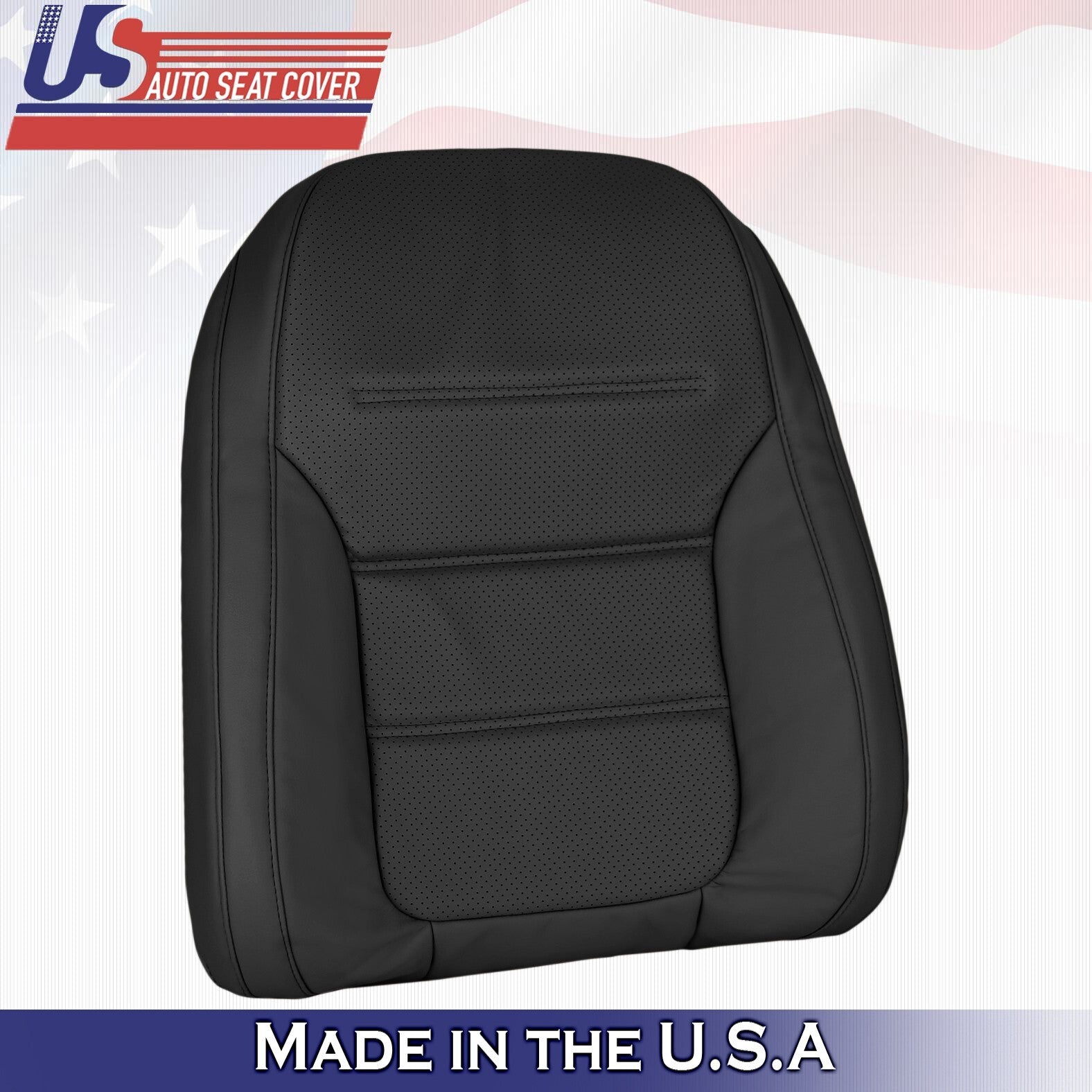 2011-2017 Fits Volkswagen Jetta Driver Top Leather Seat Cover Black