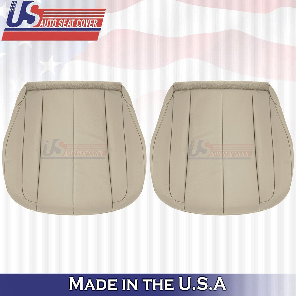 2000 to 2004 For Toyota Avalon Driver &Passenger Bottoms Leather Cover Ivory Tan