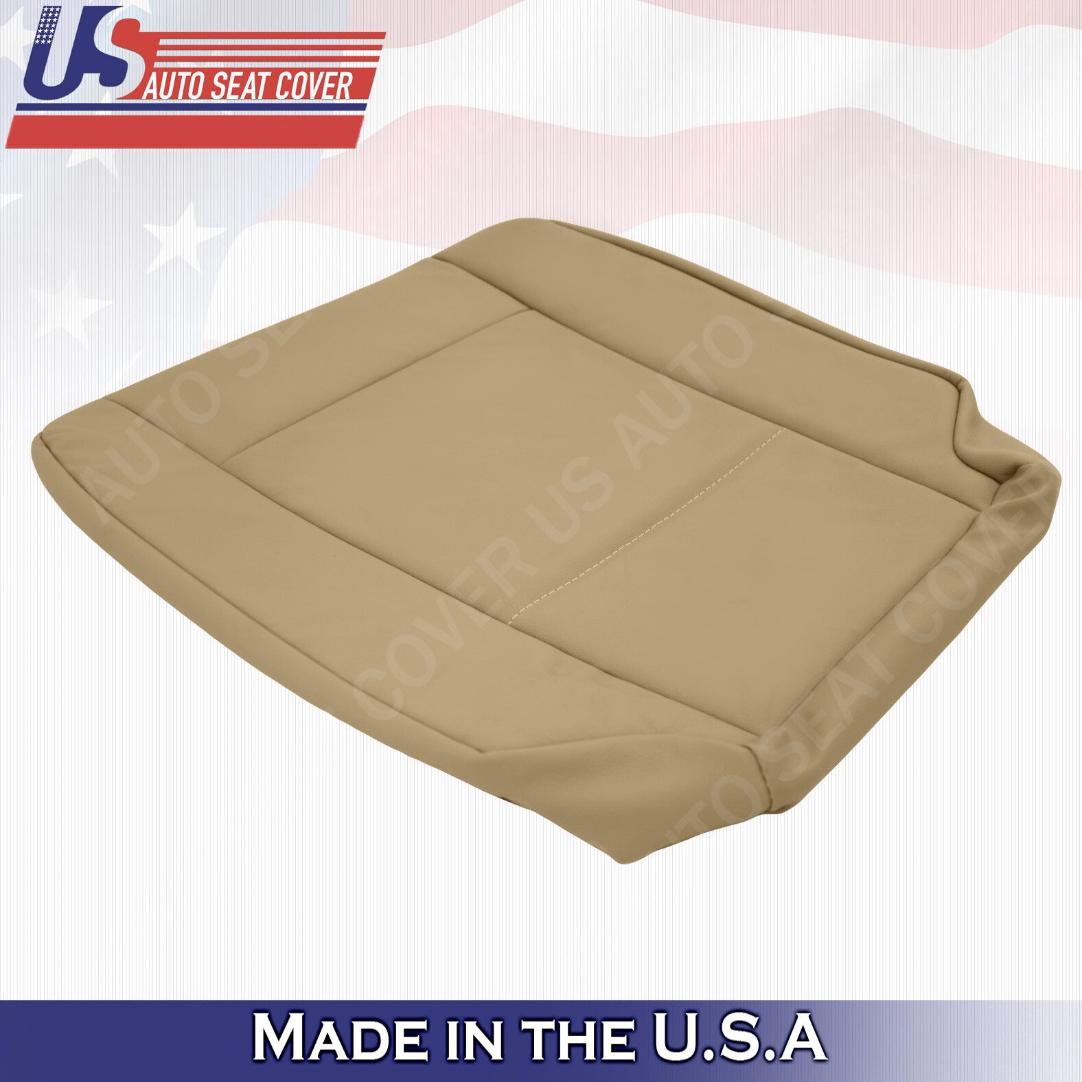 PASSENGER BOTTOM LEATHER SEAT COVER TAN FOR 2002 2003 2004 2005 2006 BMW 5 Serie