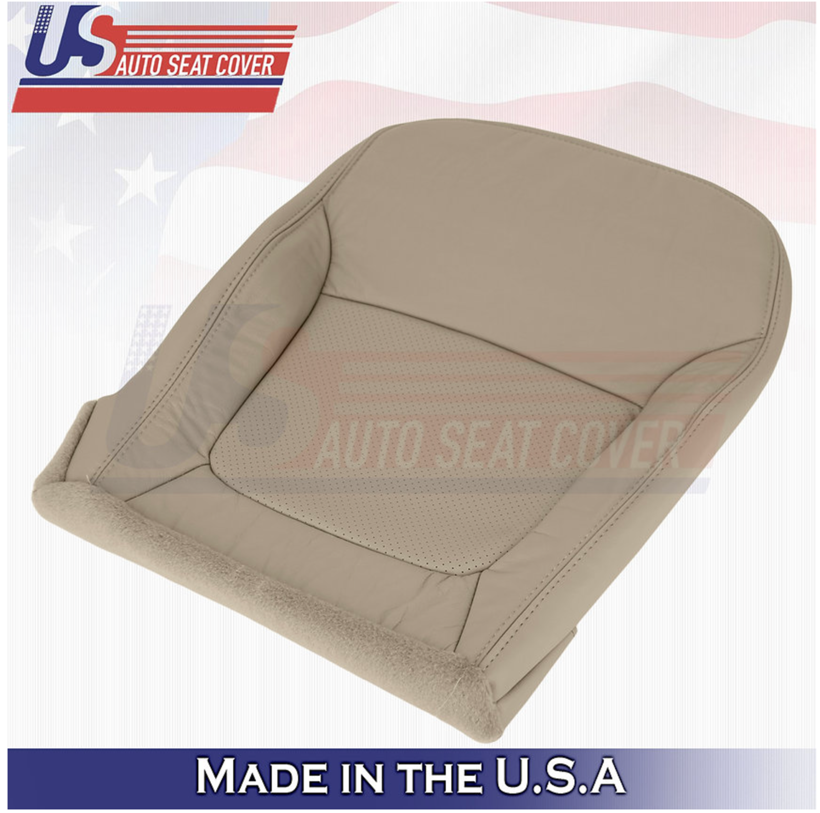 2002 2003 For Acura TL Type S Front Driver Bottom Leather Seat Cover Tan