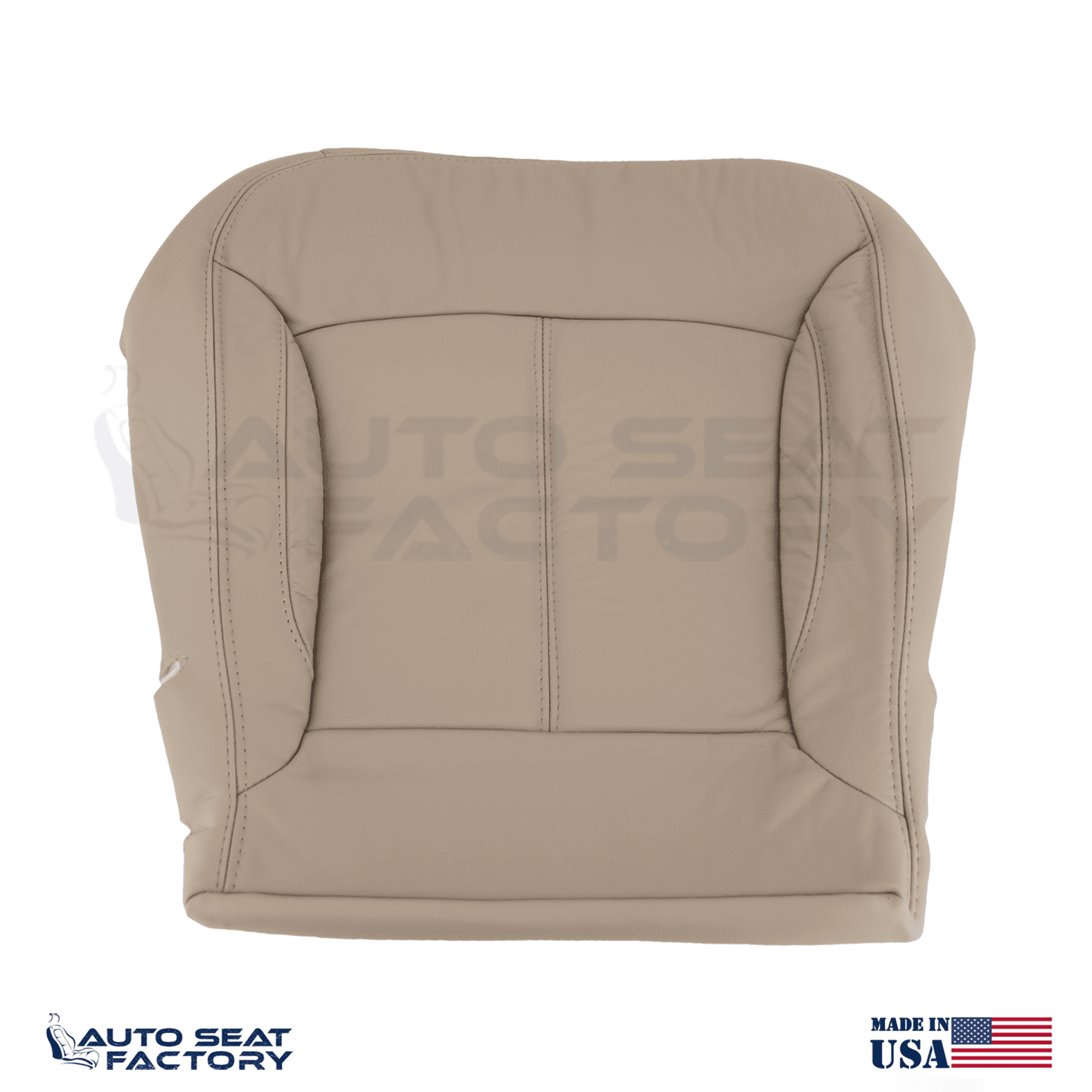 For 2010 - 2013 Buick LaCrosse Left & Right Bottom SOLID Tan Leather Seat Covers