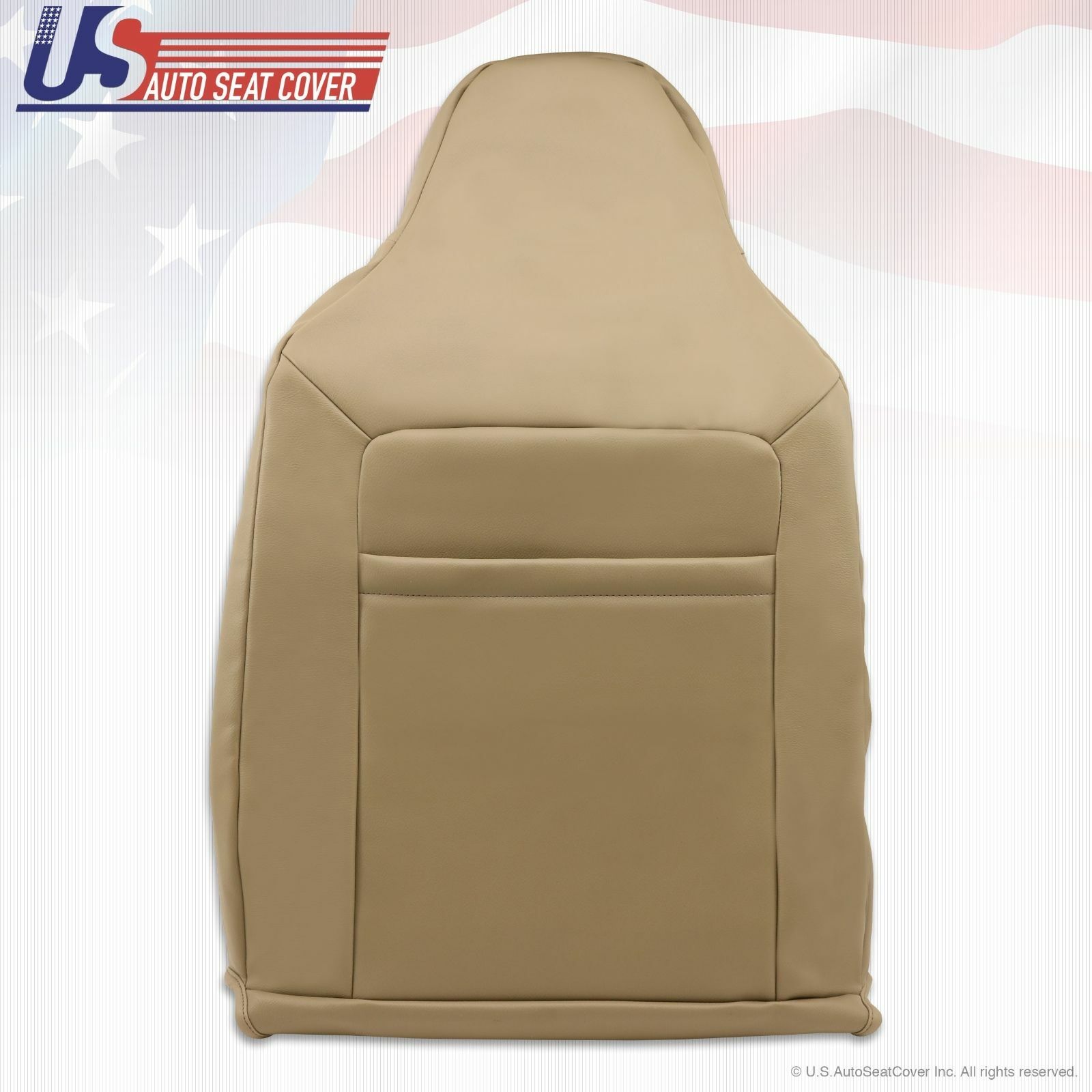 2003 Ford Expedition Passenger Lean Back Perforated Leather Seat Cover ALL TAN