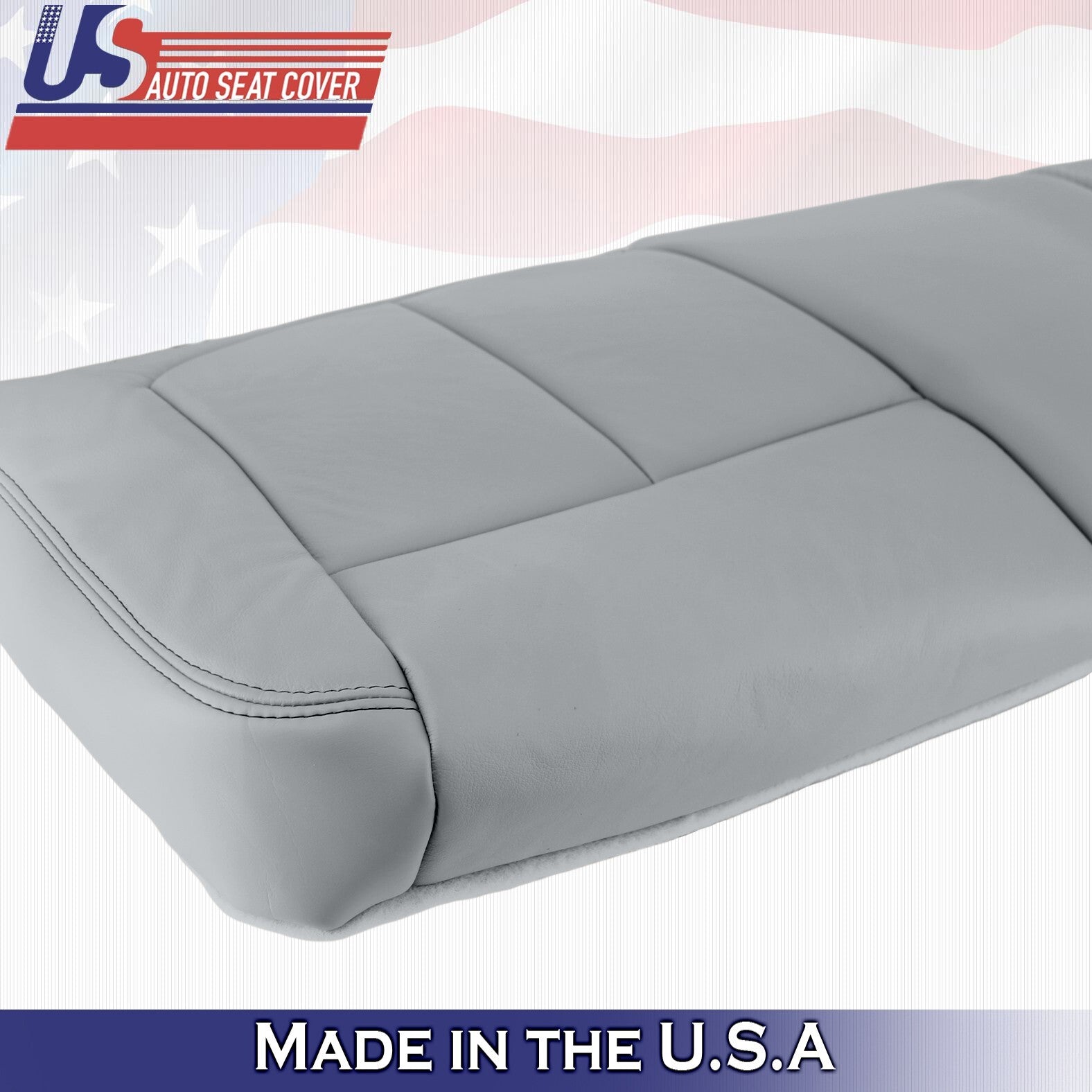 2011 to 2016 For Ford F250 2nd Row Driver & Passenger Bottom Leather Covers Gray