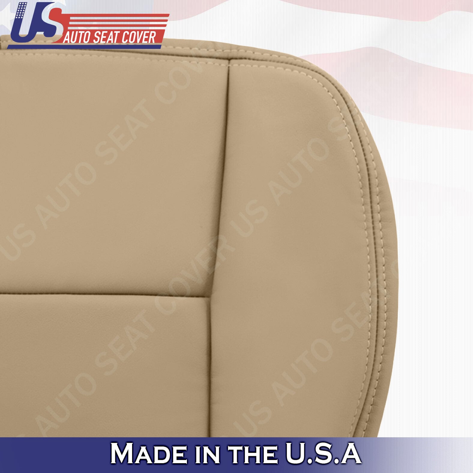 DRIVER Bottom Leather Seat Cover 2003 2004 2005 2006 2007 Cadillac CTS In "TAN"