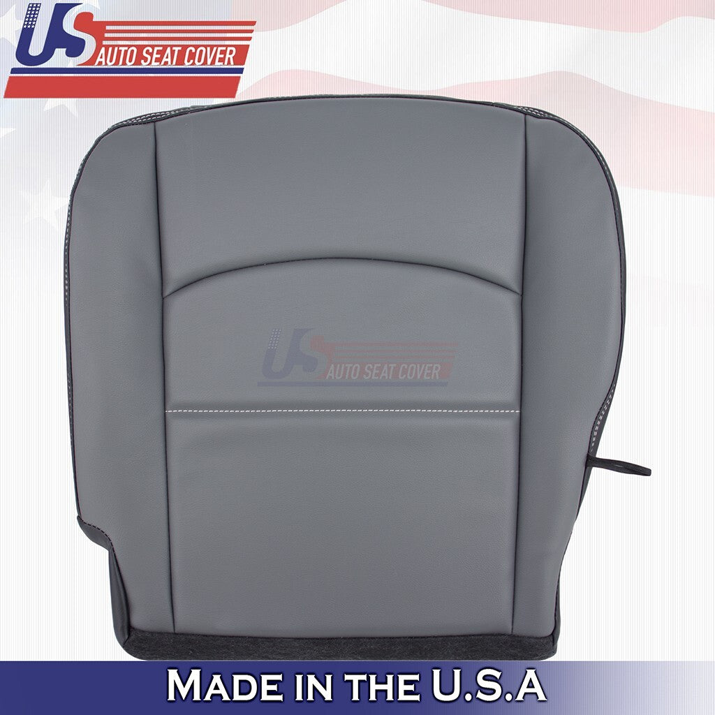 2019 to 2024 Dodge Ram Driver & Passenger Bottoms Vinyl Seat Cover Diesel Gray