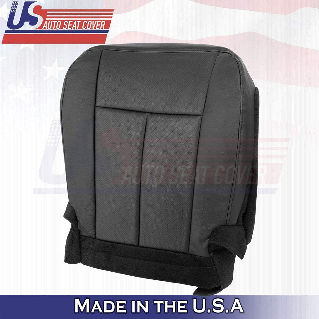 2015 to 2017 Fits Ford Expedition Front Set Bottoms w/ Perf Leather Cover Black