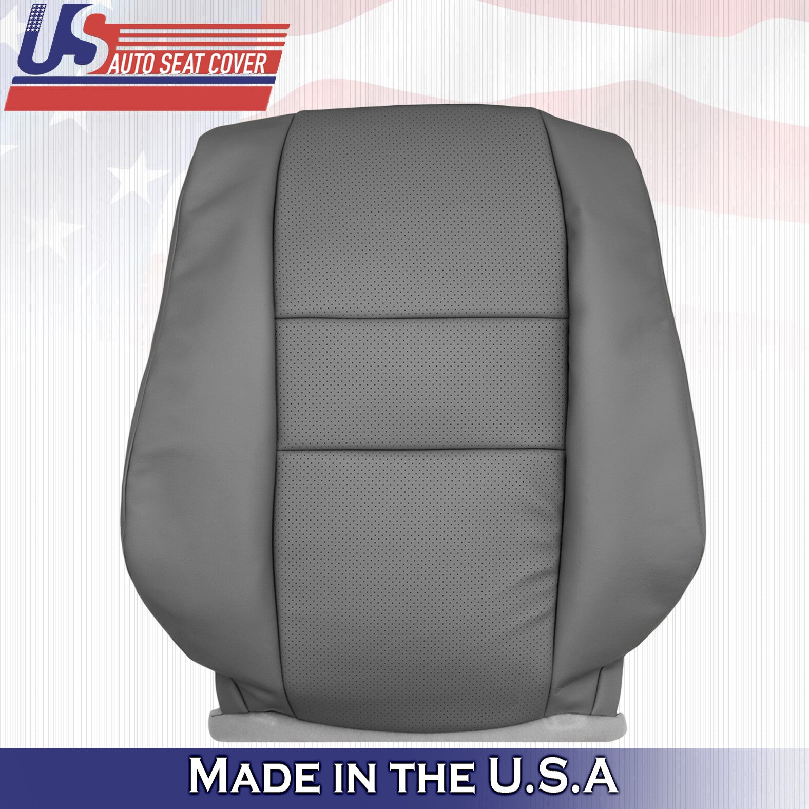 2005 2006 2007 2008 Fits for Acura RL Front Driver Lean Back Leather Cover Gray