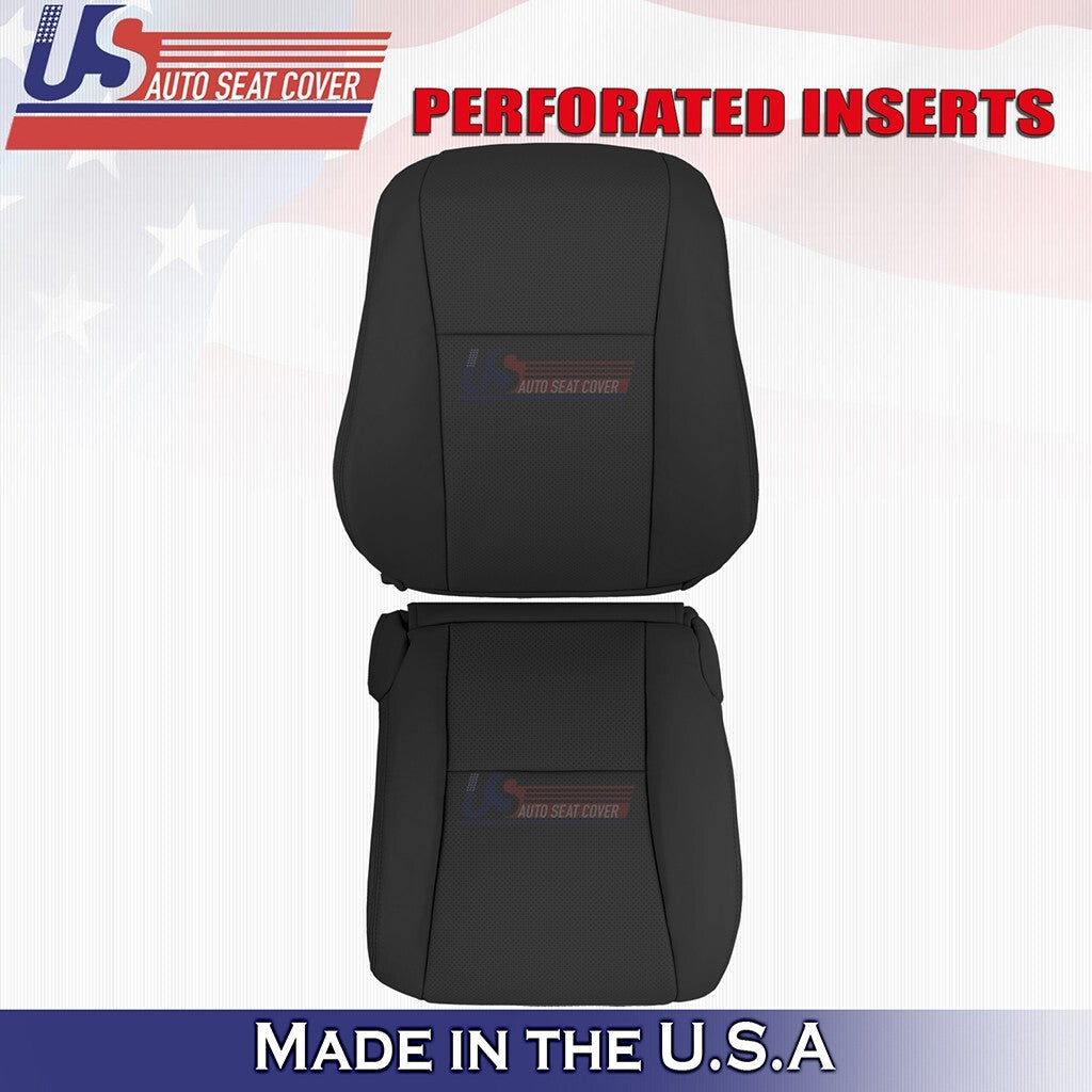 2007 to 2012 For Lexus LS600h Front Set Bottoms &Tops Leather Cover Black