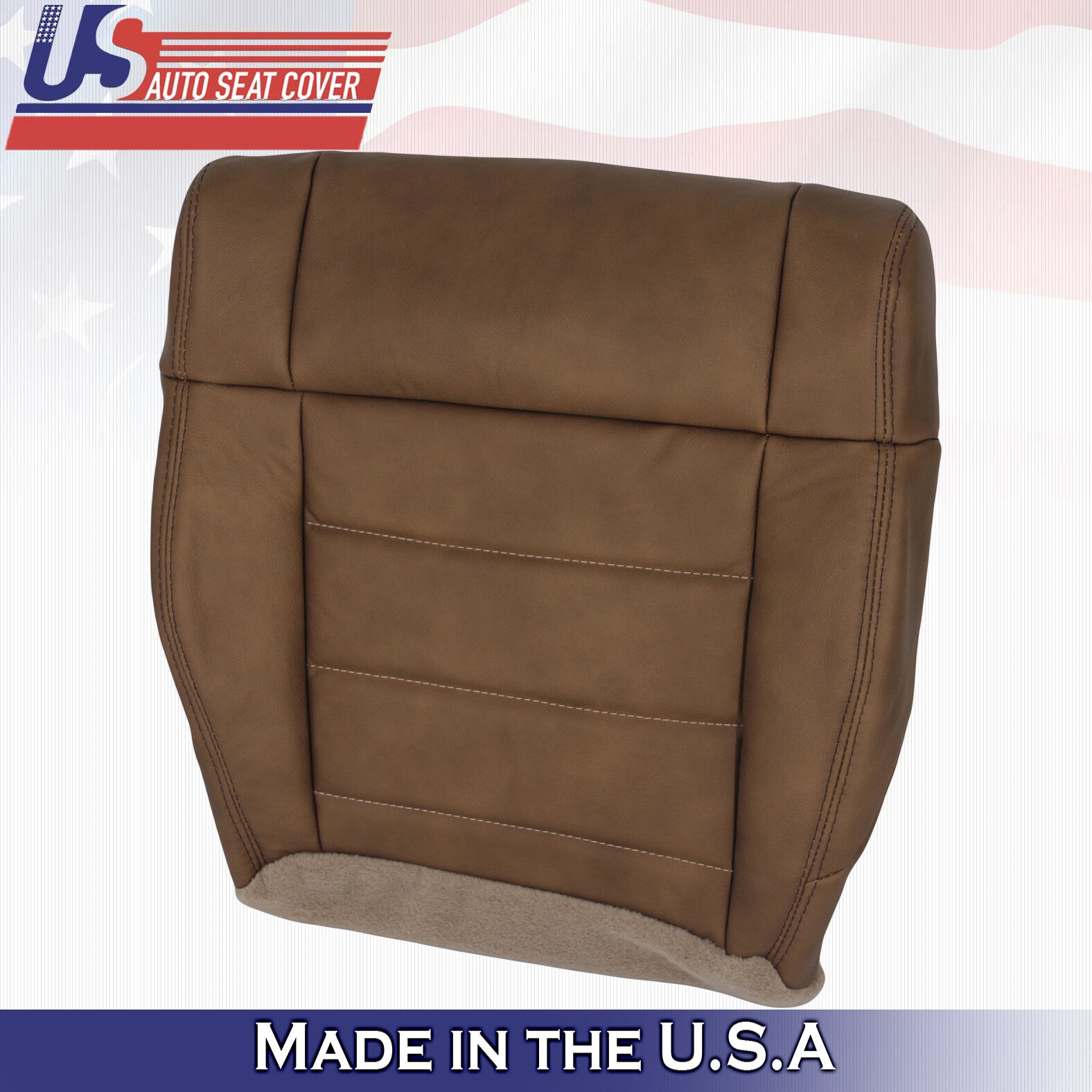 For 2007-2010 Fits Jeep Wrangler Rubicon Driver Bottom Leather Cover Saddle Tan