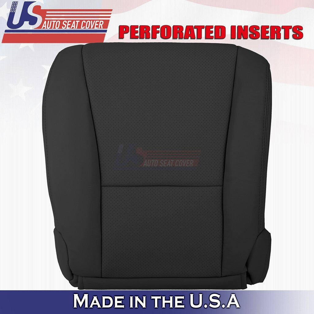 2007 to 2012 For Lexus LS600h Front Set Bottoms &Tops Leather Cover Black