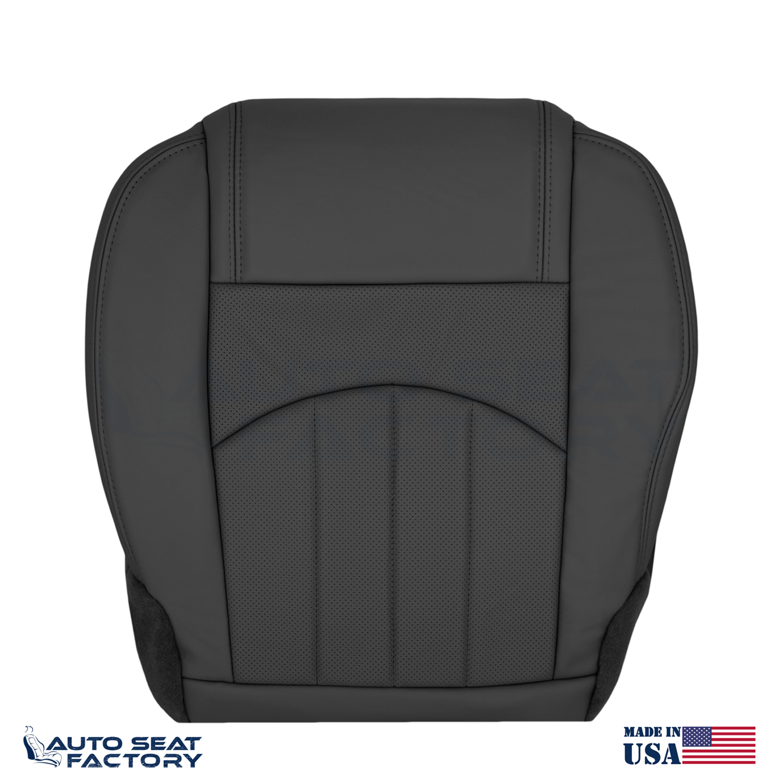 Replacement Fits 2013 - 2017 Chevy Traverse Perforated Bottom Vinyl Seat Cover