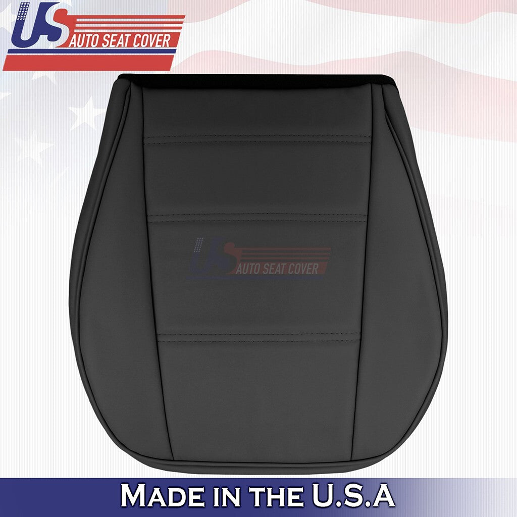 1999 to 2004 Fits Ford Mustang V6 Front Set Bottom & Top Leather Seat Covers BLK