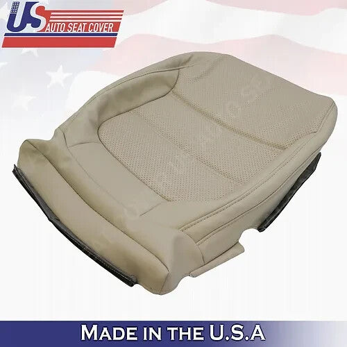 Driver Bottom & Top Leather Seat Cover Tan 2011-2017 For Volkswagen Jetta