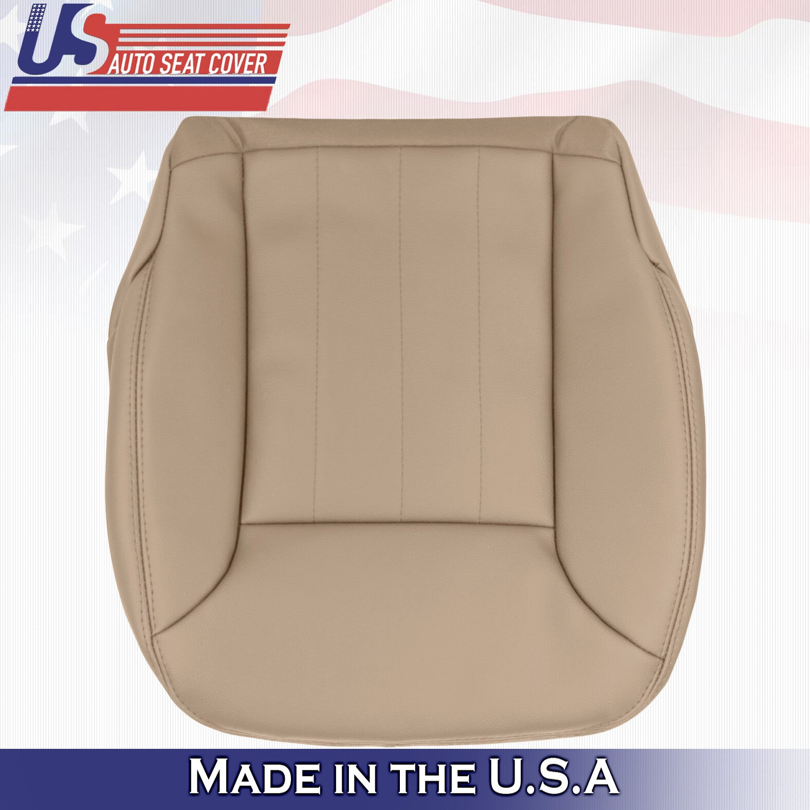 2006 2007 2008 Mercedes Benz ML320 Driver Passenger 2x Bottom Leather Covers Tan