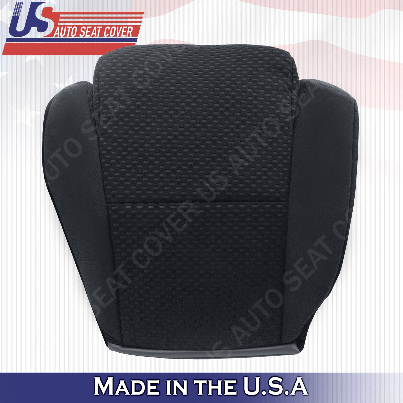 Driver & Passenger Bottom Cloth Seat Cover Black For 2007 to 2012 Toyota Tundra