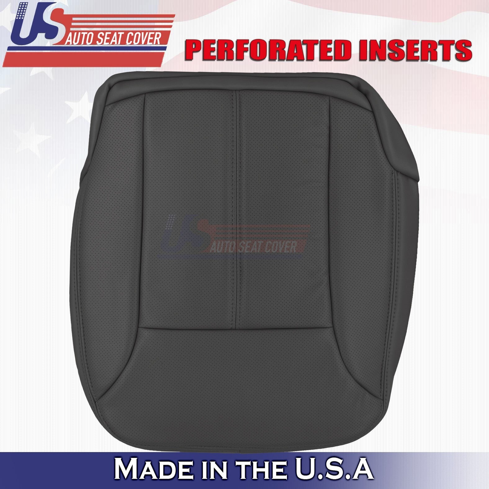 2007 to 2012 For Mercedes GL350 GL450 Driver+Passenger Bottom Leather Covers BLK