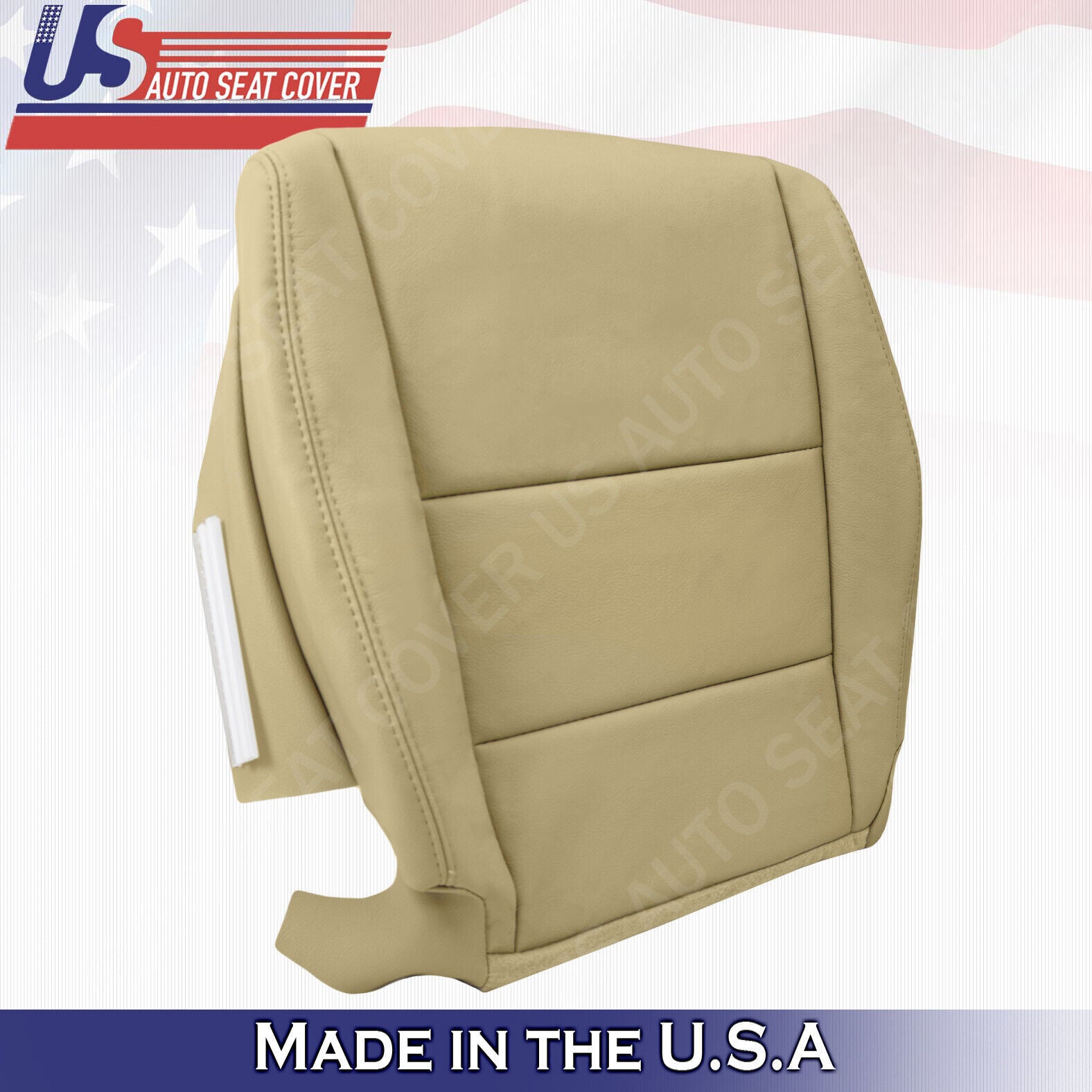 2011 2012 For Honda Accord Passenger Top & Bottom Leather Seat Covers Tan