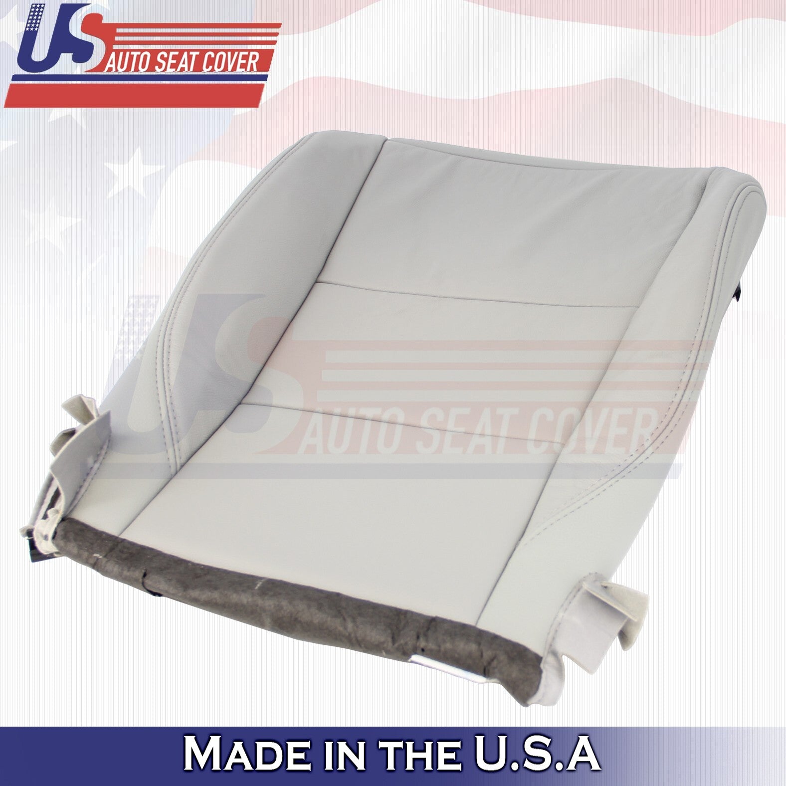 2017-2020 Fits Toyota Sienna Driver Side Bottom & Top Leather Seat Cover Gray