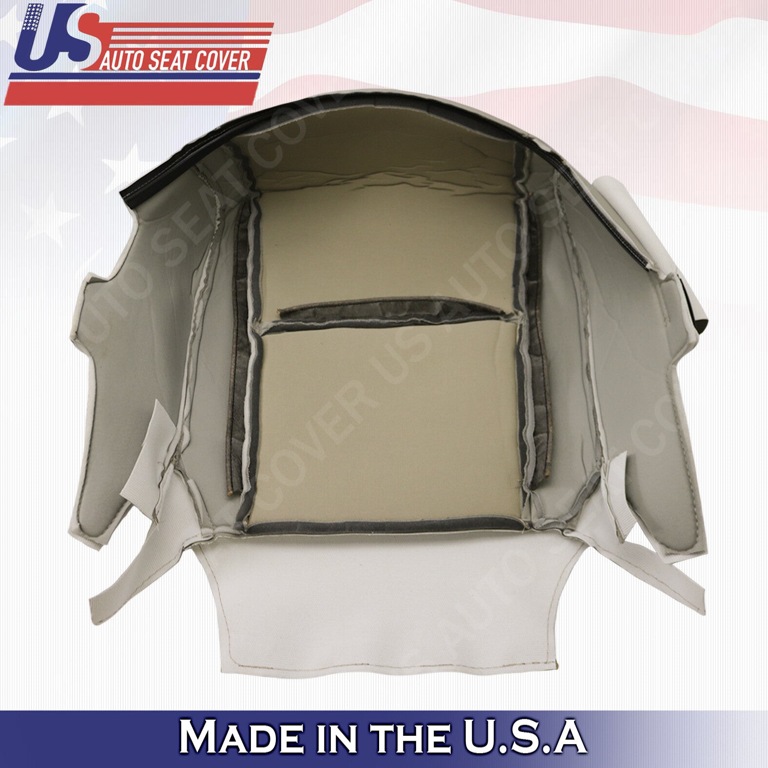2008 to 2013 For Toyota Highlander Front Passenger Bottom Leather Seat Cover Tan