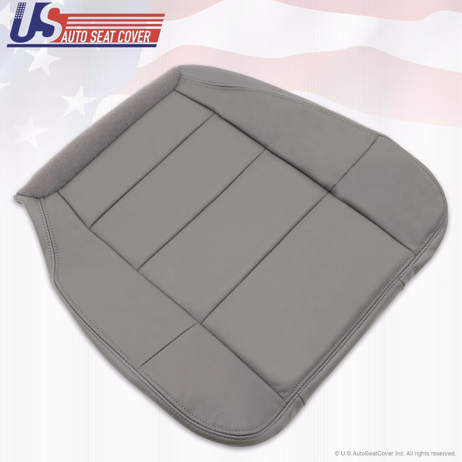 2001 to 2003 Fits Ford F-150 Lariat Driver& Passenger Bottom Leather Covers Gray