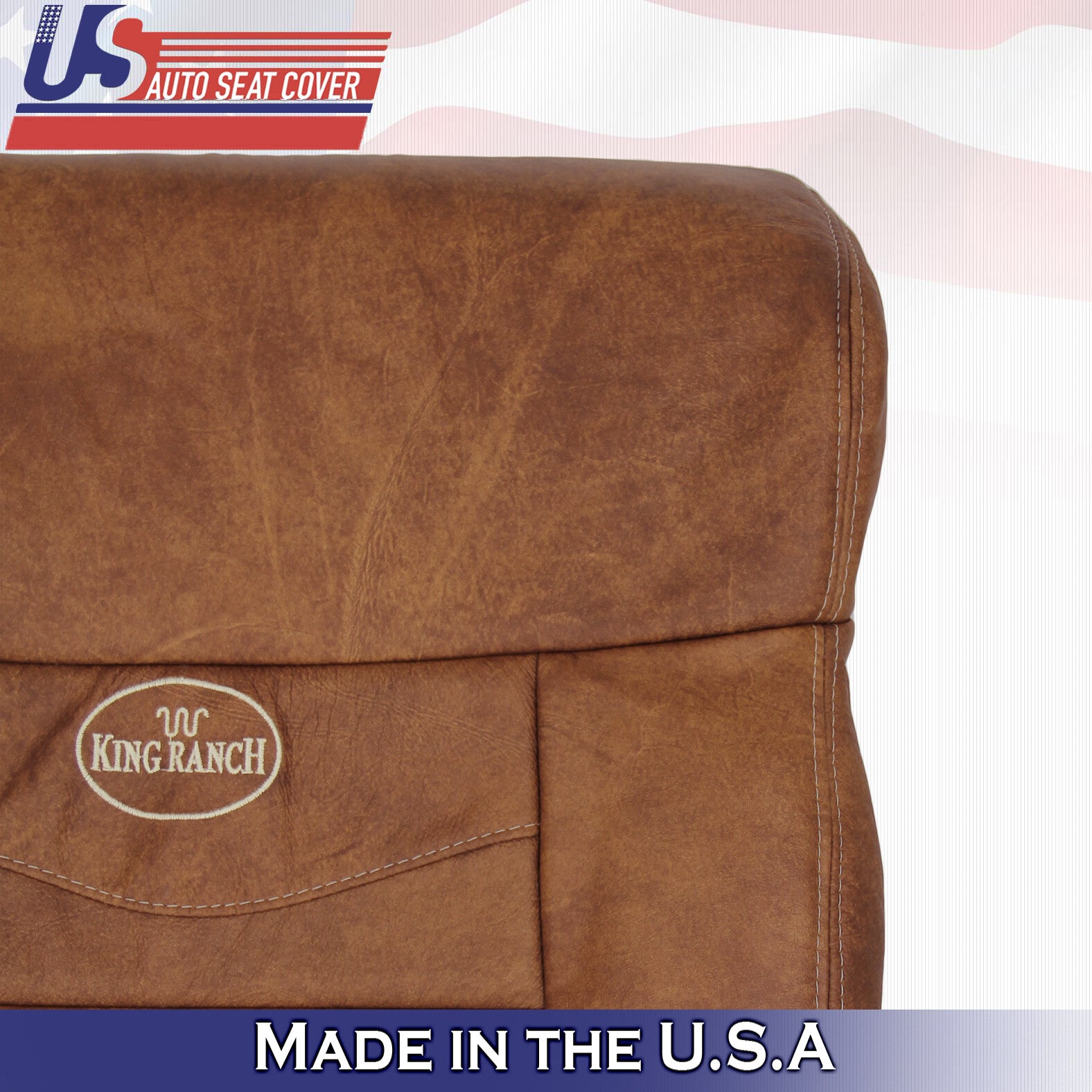 2004 to 2008 Fits Ford F150 King Ranch Driver Top & Bottom Leather Seat Covers