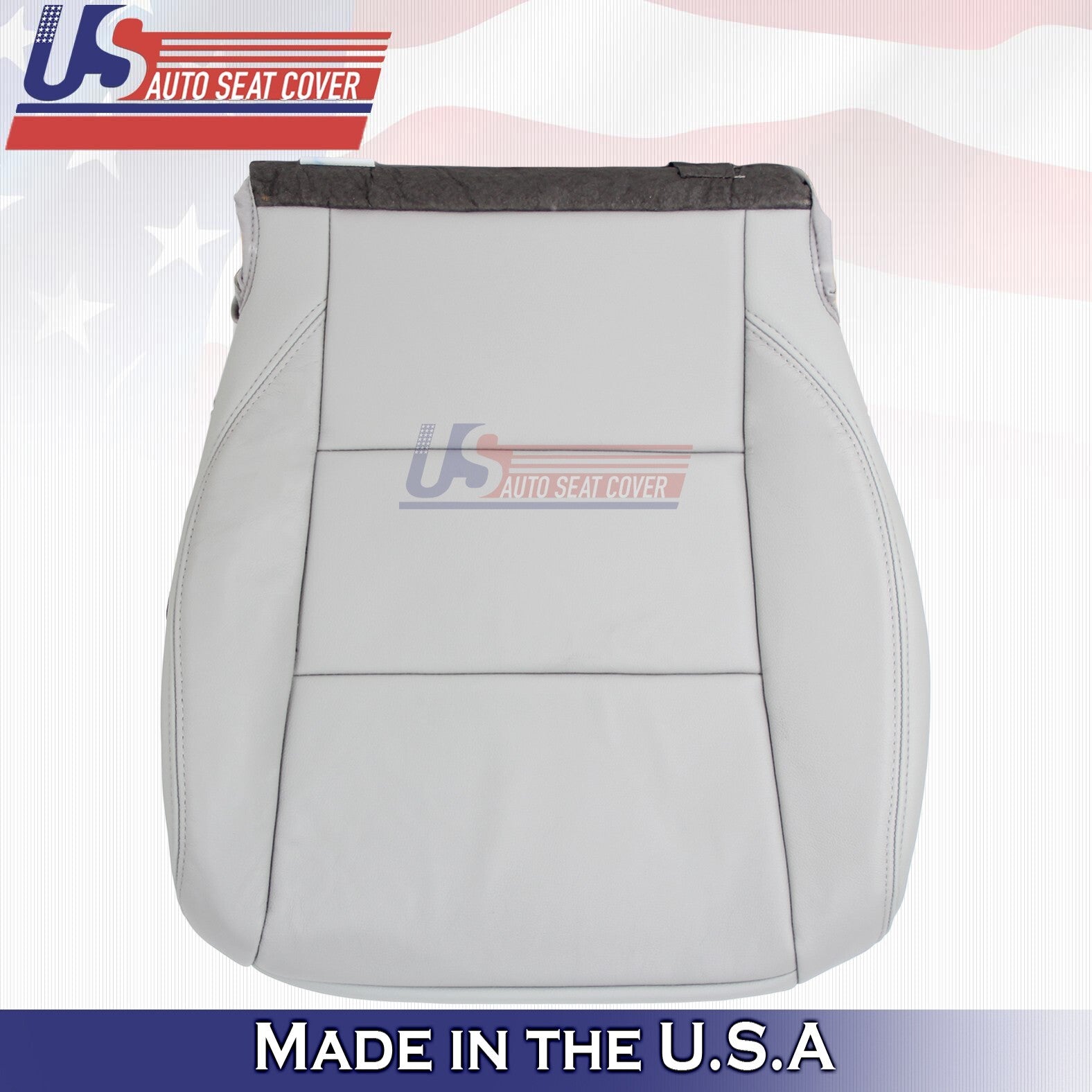 2017-2020 Fits Toyota Sienna Driver Side Bottom & Top Leather Seat Cover Gray