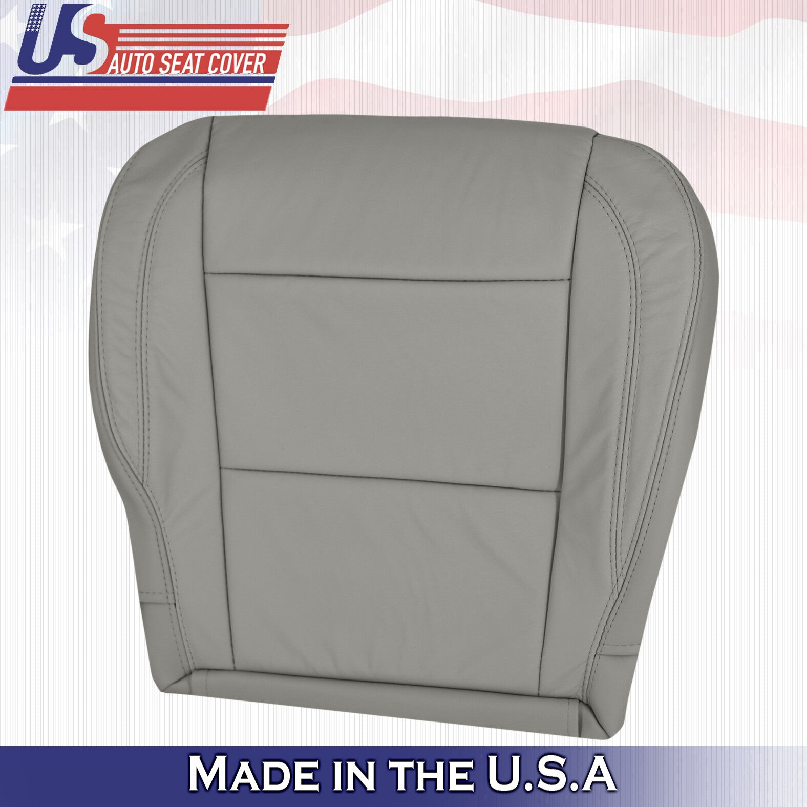 2004 - 2010 For Infinity QX56 Passenger Side Bottom Leather Seat Cover in Gray