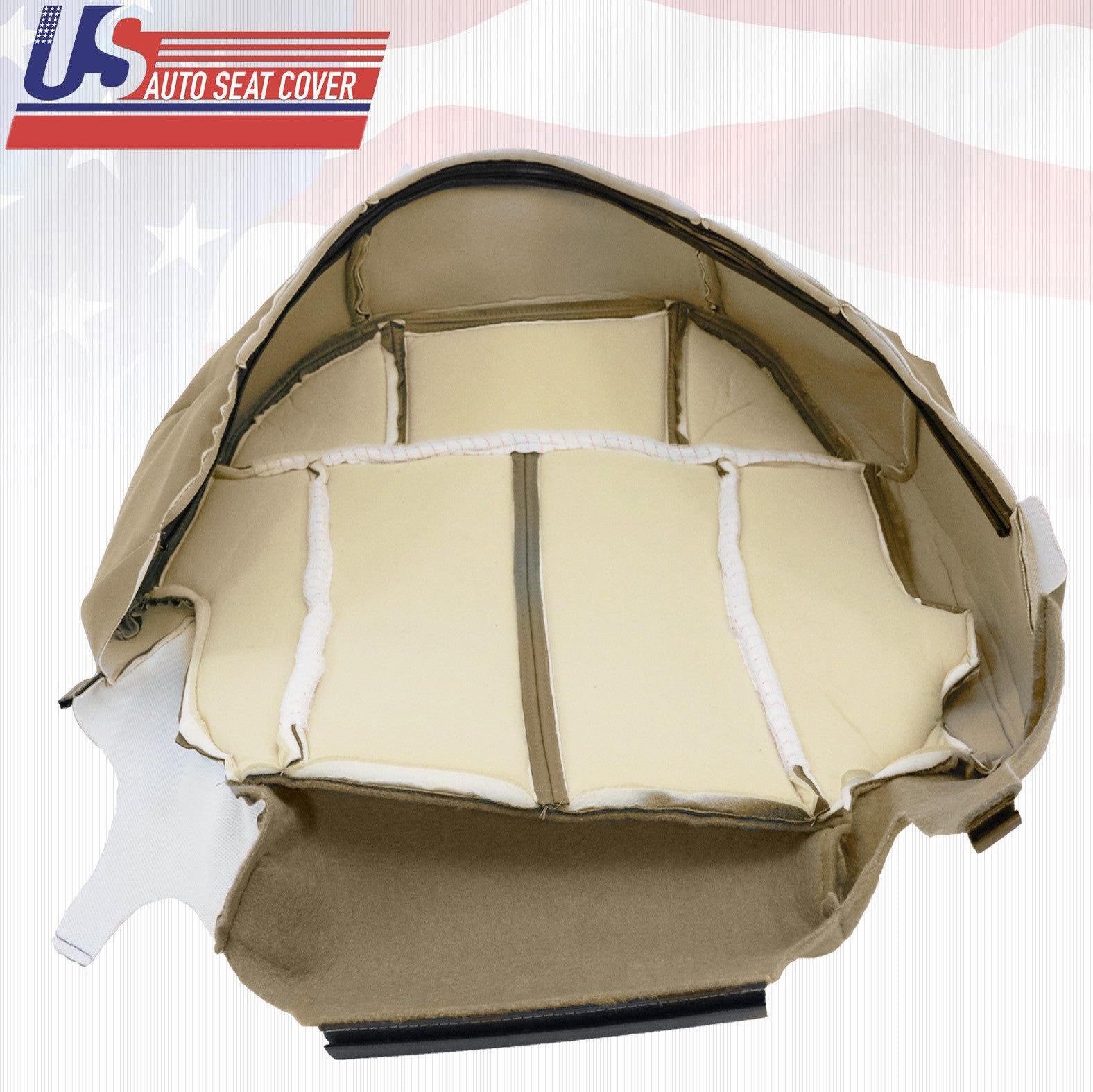 2000 2001 2002 Chevy Suburban 2500 Driver plus Passenger Bottom Seat Cover Tan