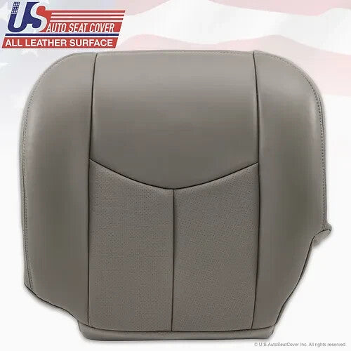 2003 to 2006 Fits Cadillac Escalade ESV Driver Bottom Leather Cover Gray + Foam