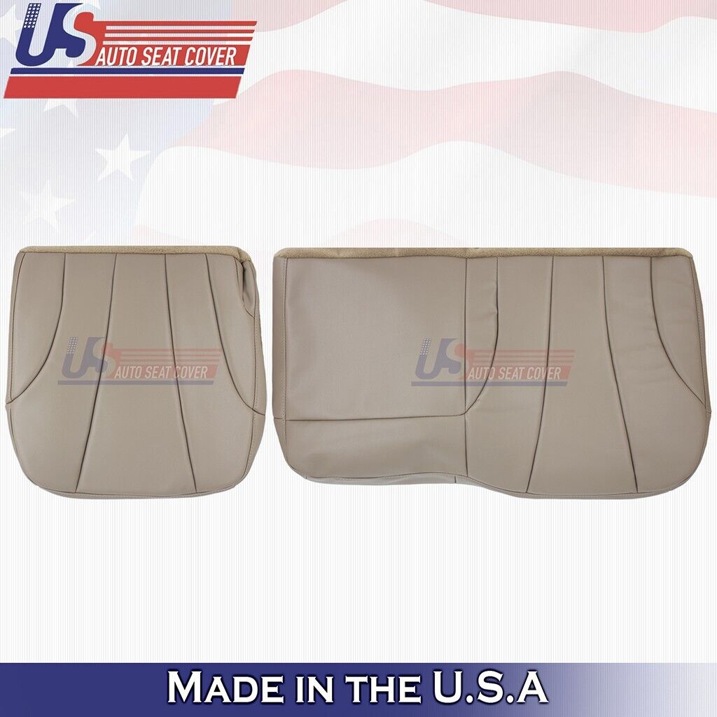 1999 to 2002 Fits Chevy Silverado WT Rear Driver & Passenger Bottom Vinyl Tan