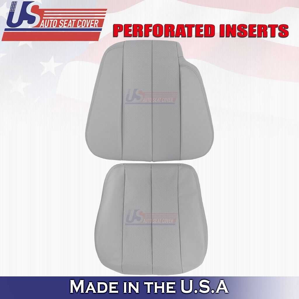 1990 to 1995 FOR Mercedes Benz SL300 Driver Bottom & Top Leather Seat Cover Gray