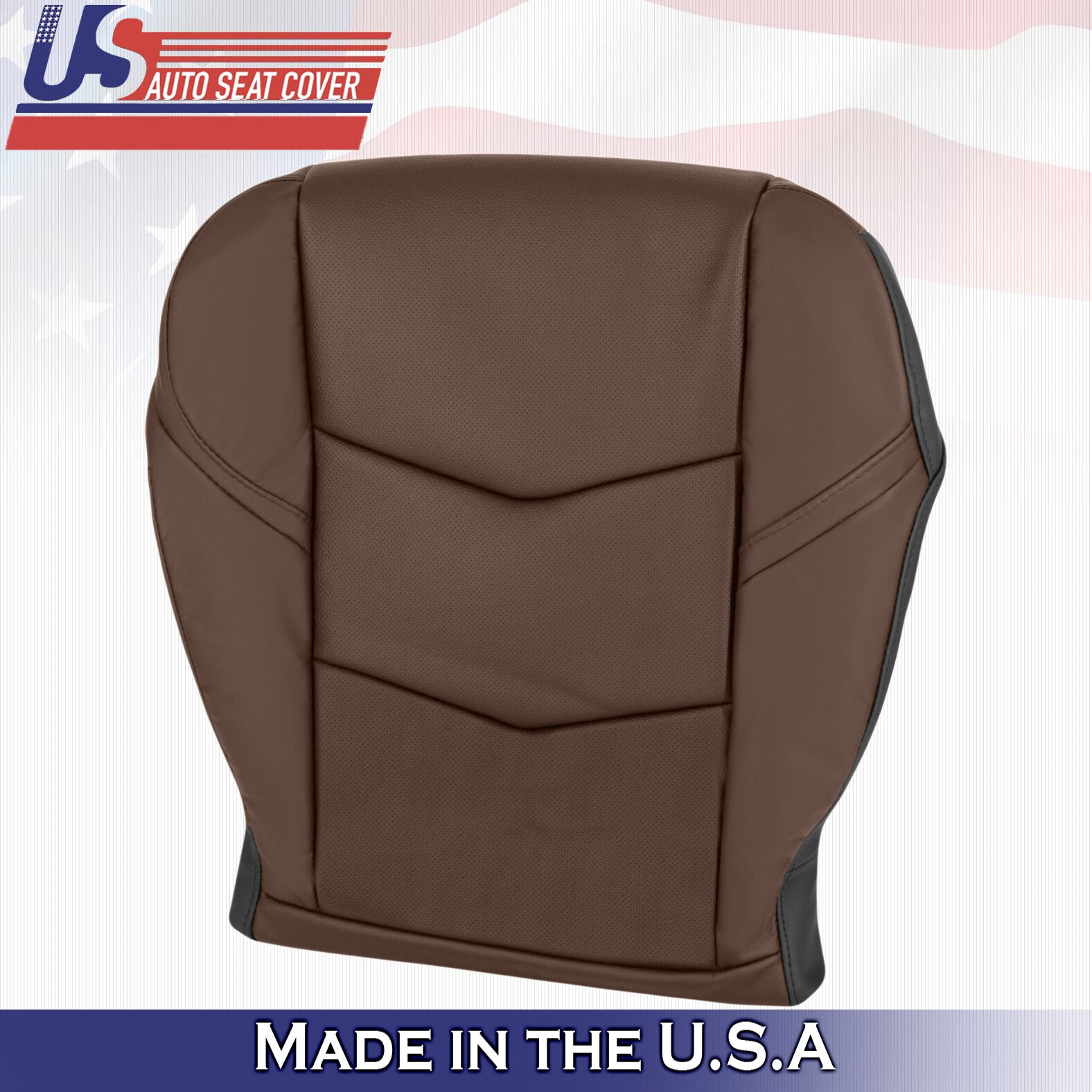 2015 to 2020 For Cadillac Escalade Driver Side Bottom Leather Seat Cover Brown