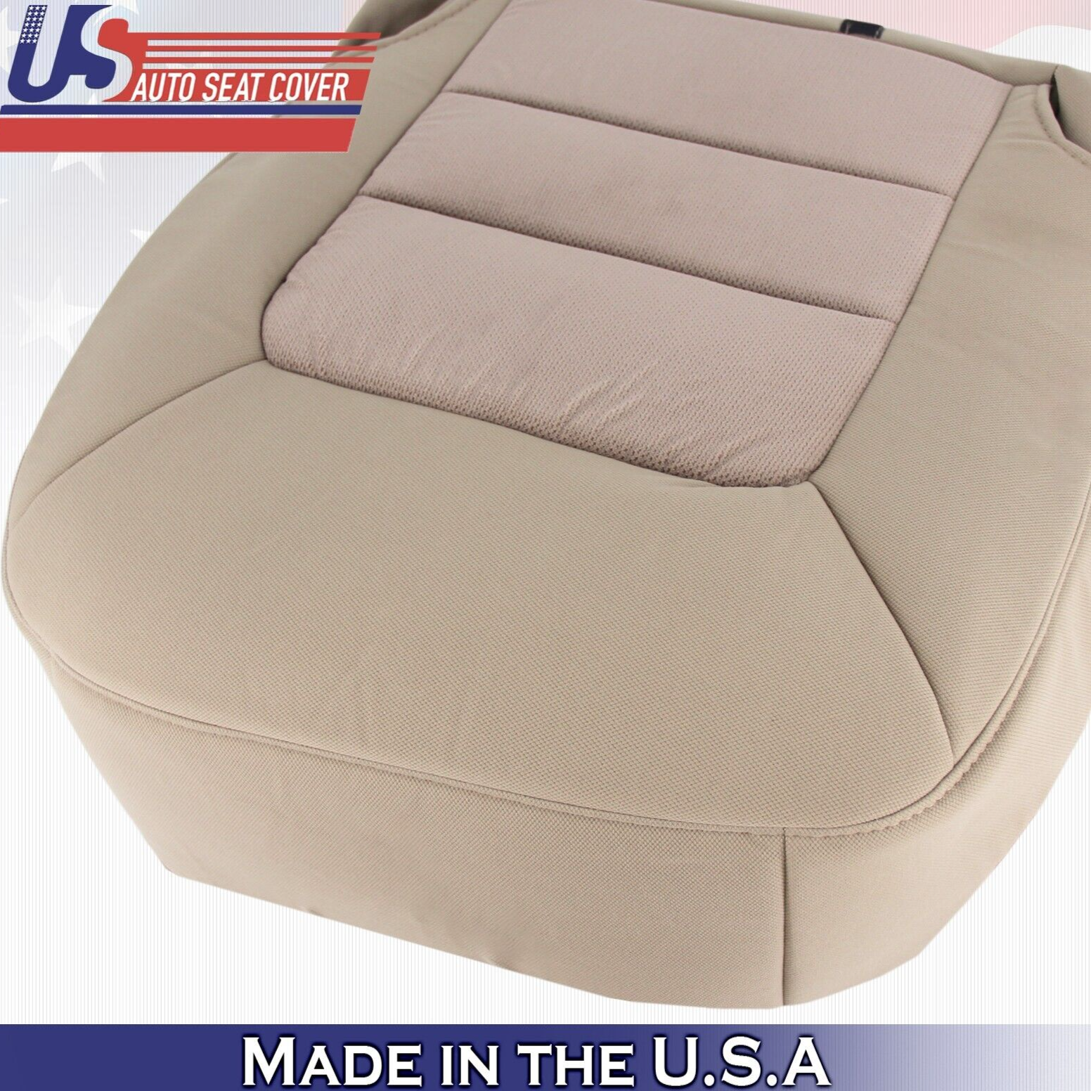 2003 2004 For Ford Expedition XLT Front Passenger Bottom Cloth Seat Cover Tan