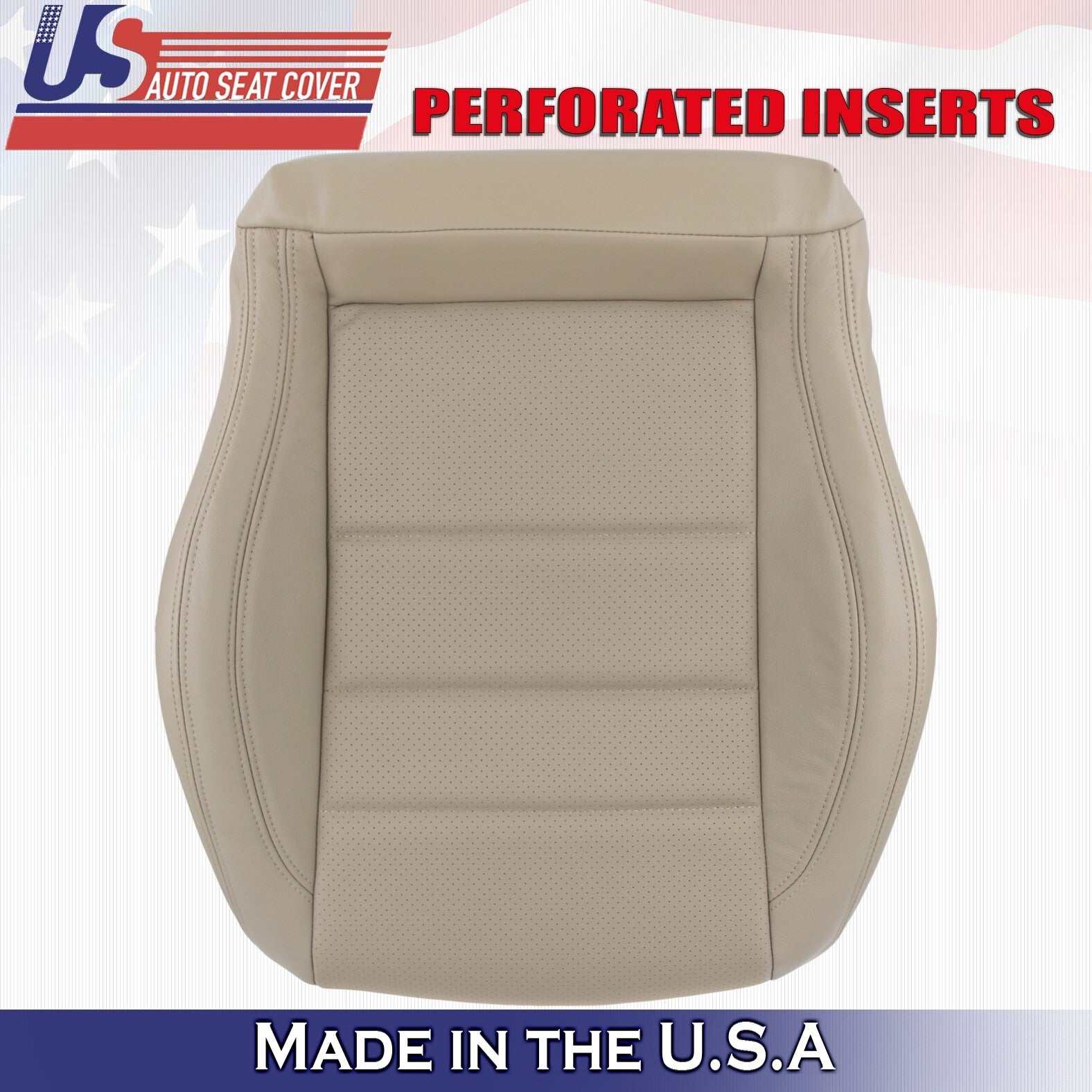 2012 to 2015 Fits Mercedes Benz C350 2Door Passenger Bottom Leather Cover Tan