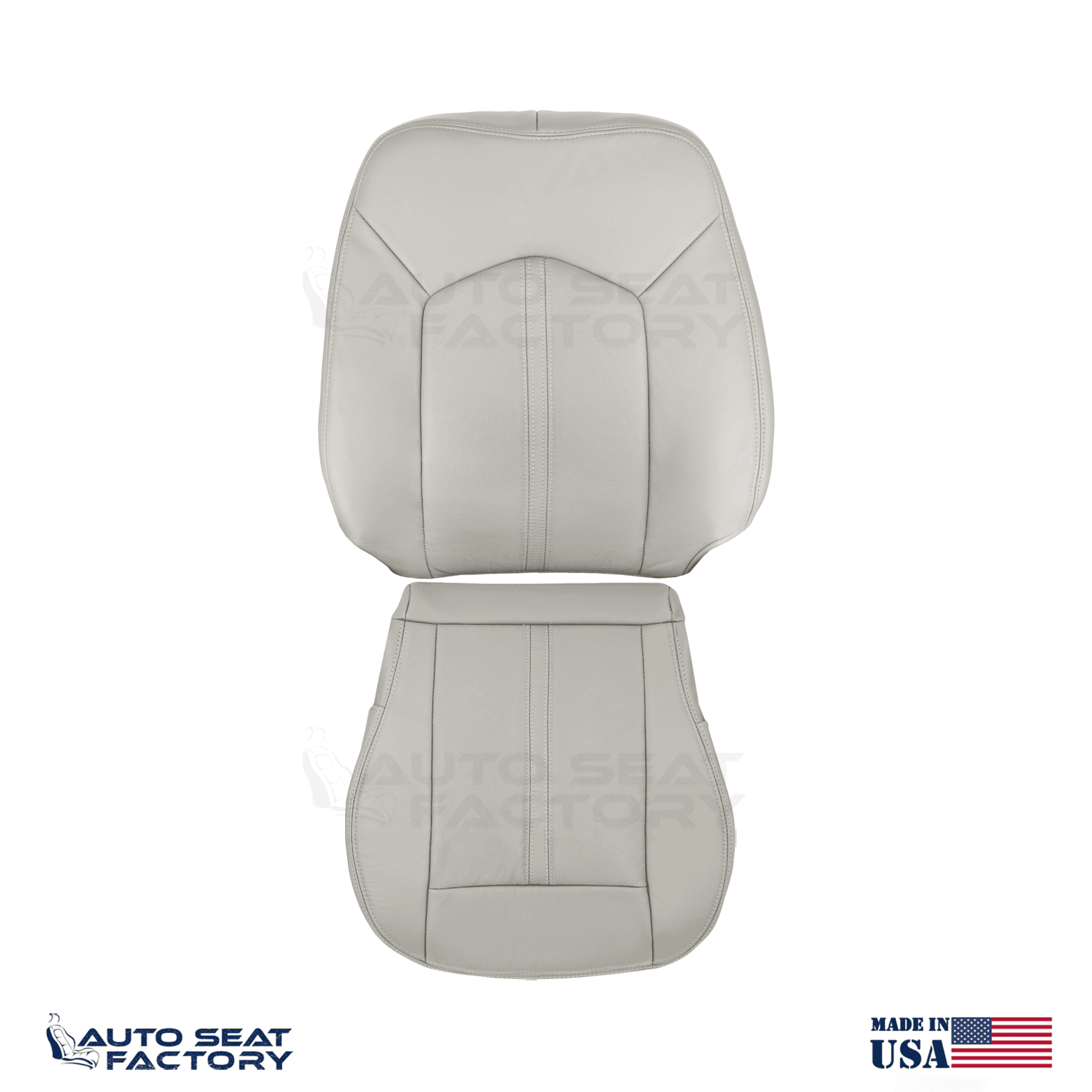 Replacement 2010 - 2016 Fits Cadillac SRX Shale Vinyl Seat Covers, Perforated