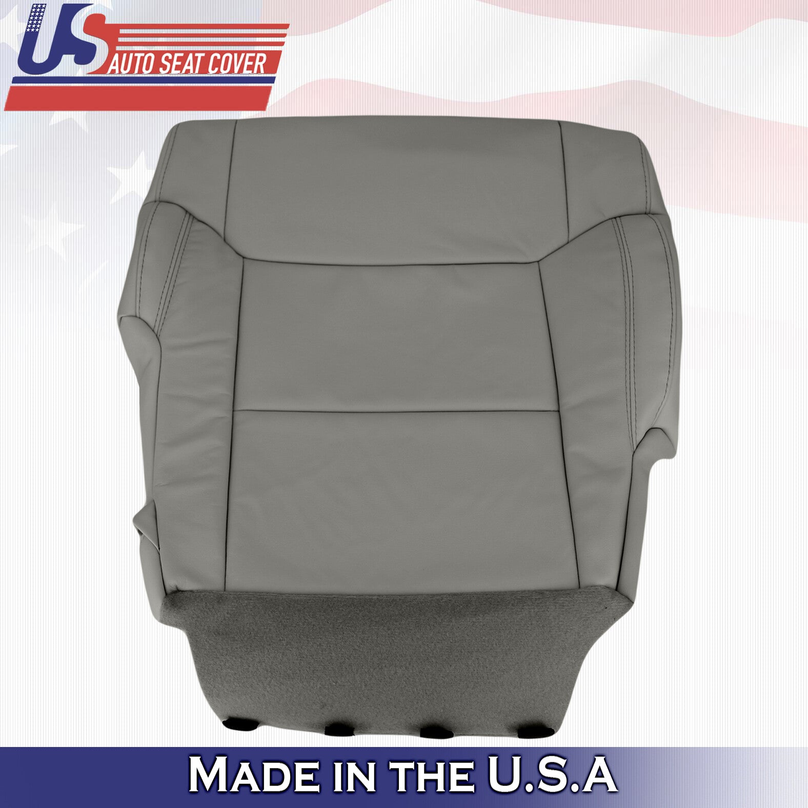 Fits 2014 - 2018 Toyota Tundra PASSENGER Bottom Leather Replacement Cover Gray