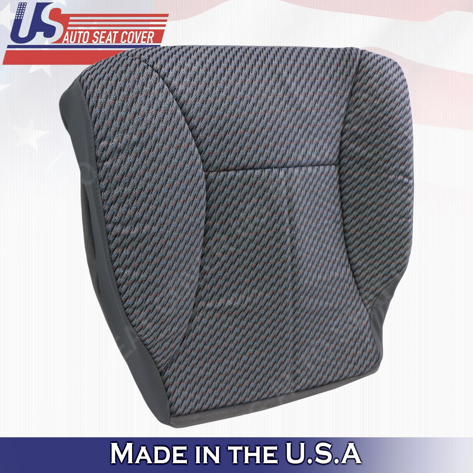 1998 to 2002 Fits Dodge Ram WT Driver & Passenger Bottom Dk Gray Cloth Cover