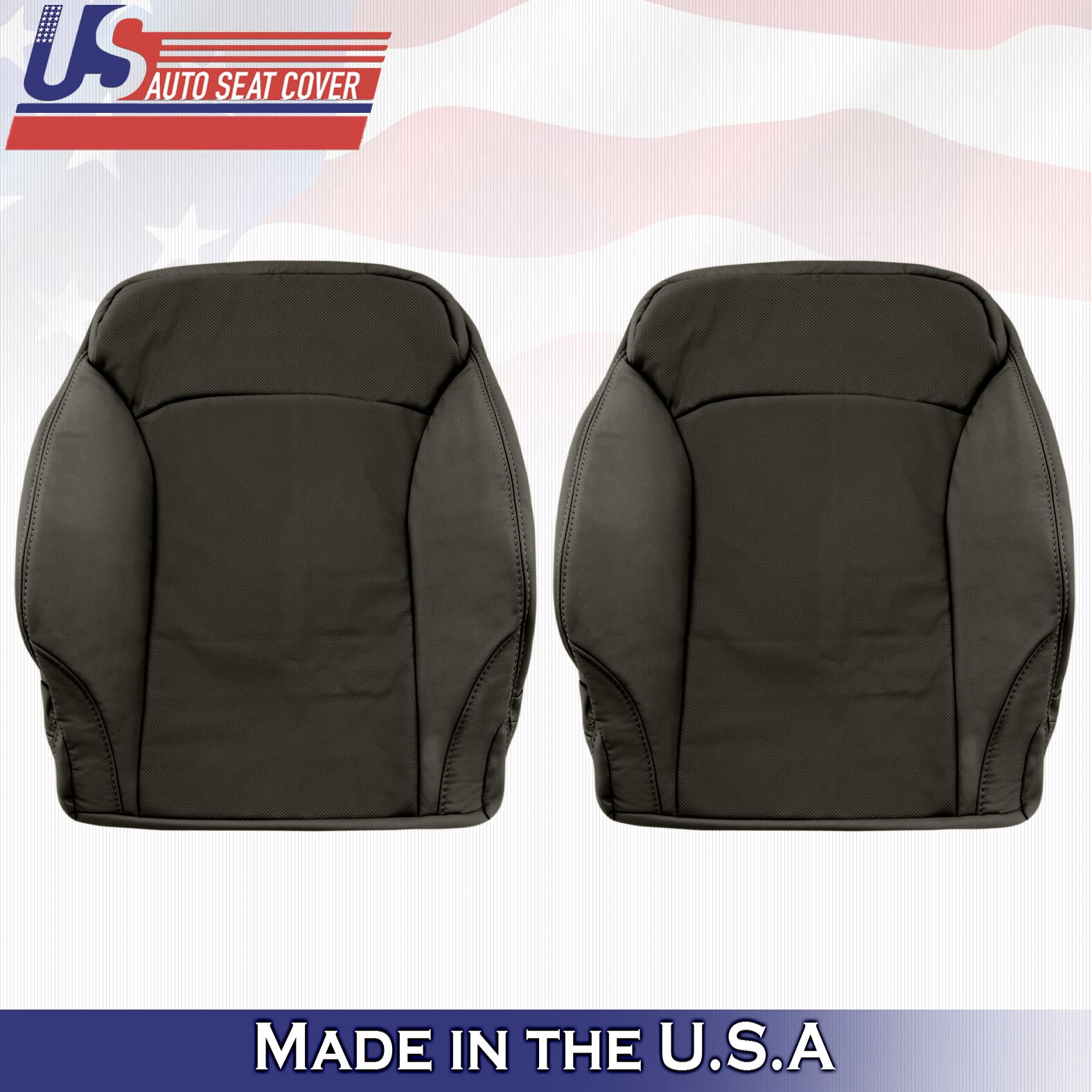 2009 For Lexus IS250 IS350 Driver Passenger Top Perforated Leather Covers Black