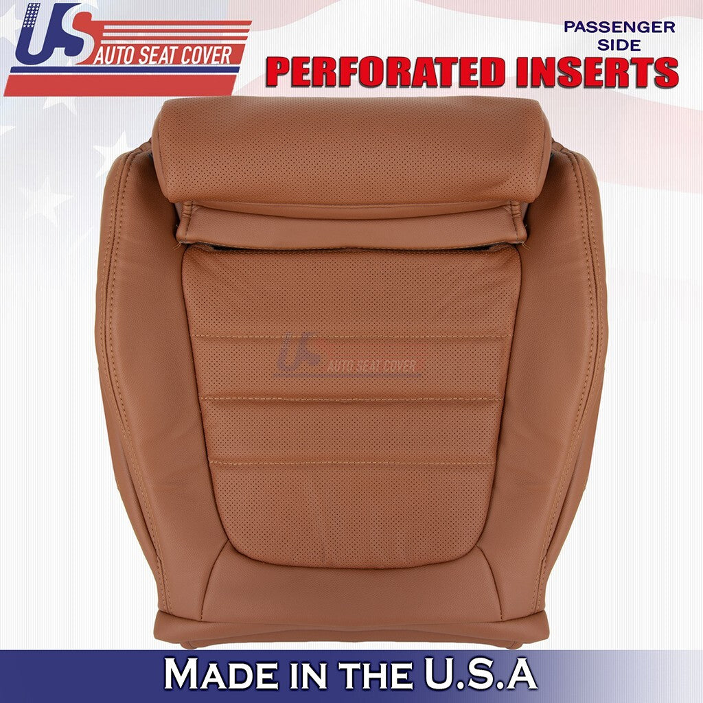 2015 to 2021 For Mercedes Benz C350 Passenger Bottom &Top Vinyl Seat Cover Brown