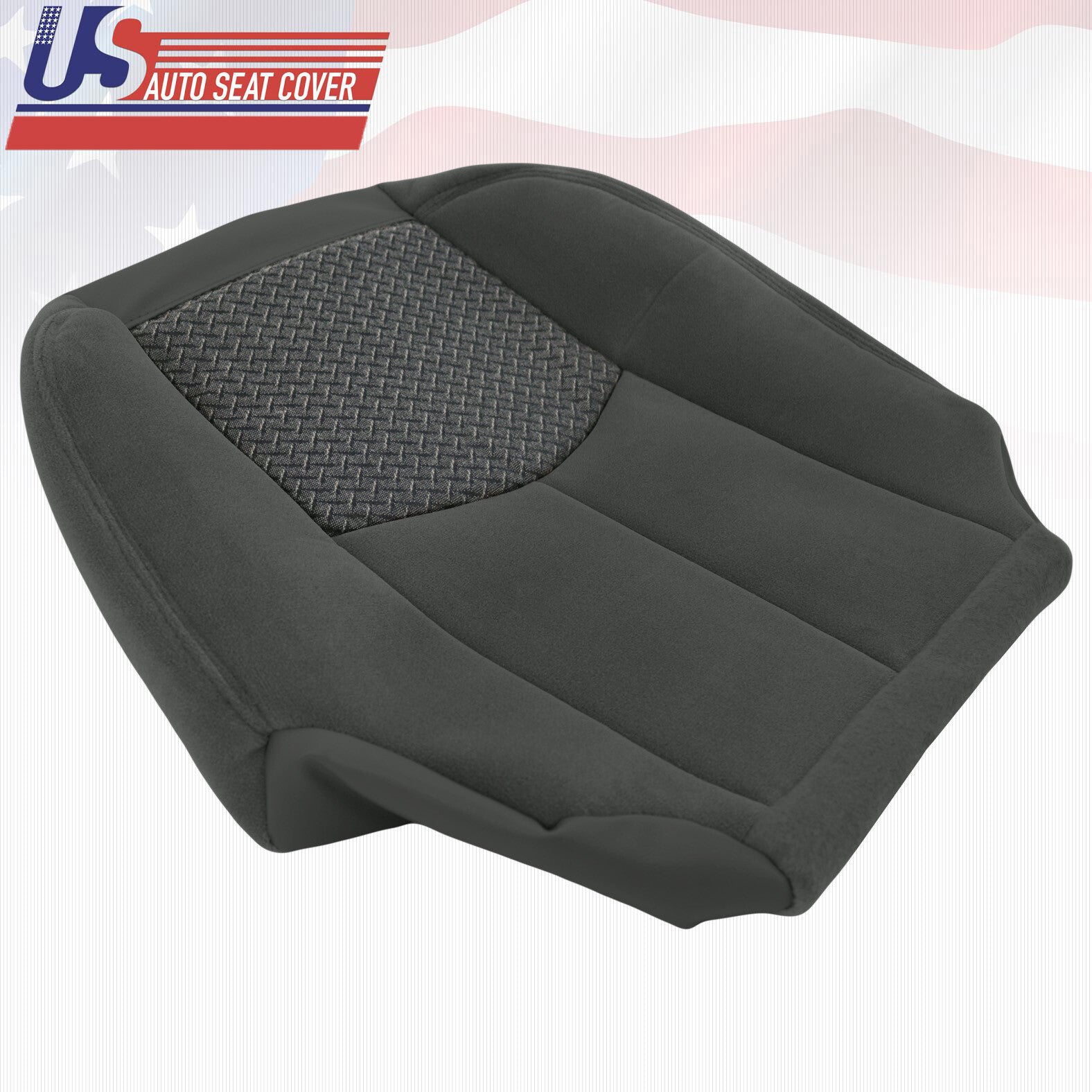 2003 2004 Fits Chevy Avalanche Passenger Bottom Leather Cloth Cover Dark Gray