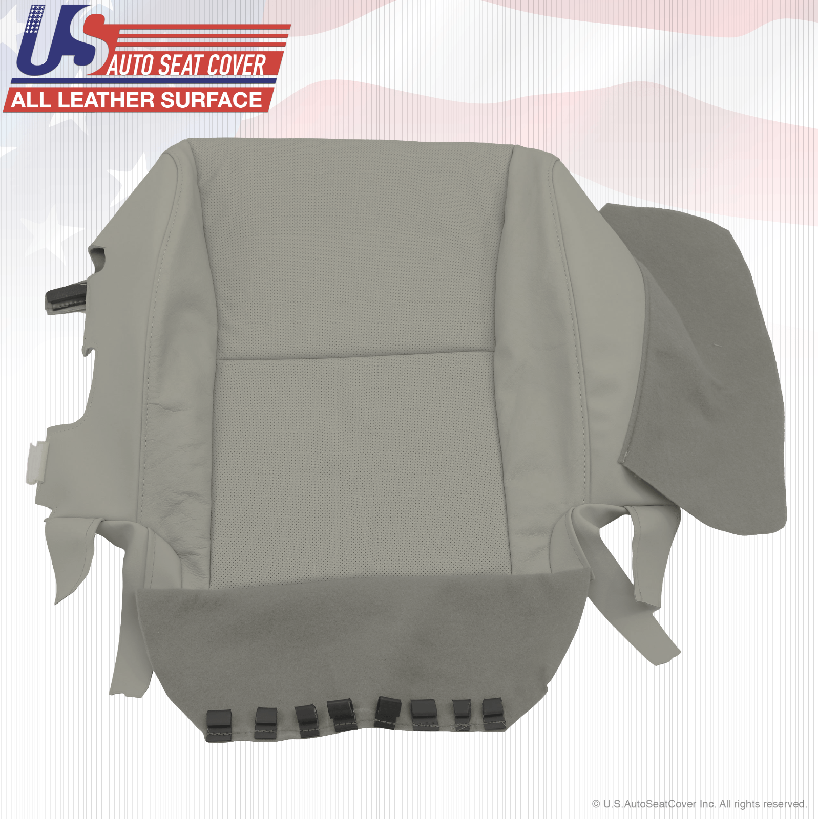 2010 to 2015 Fits Lexus RX350 RX450H Driver Bottom Leather Seat Cover Gray